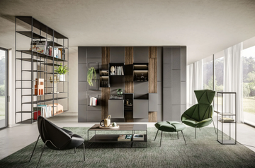 LEVIA AIR - Open floating metal bookcase by Ronda Design - view 3